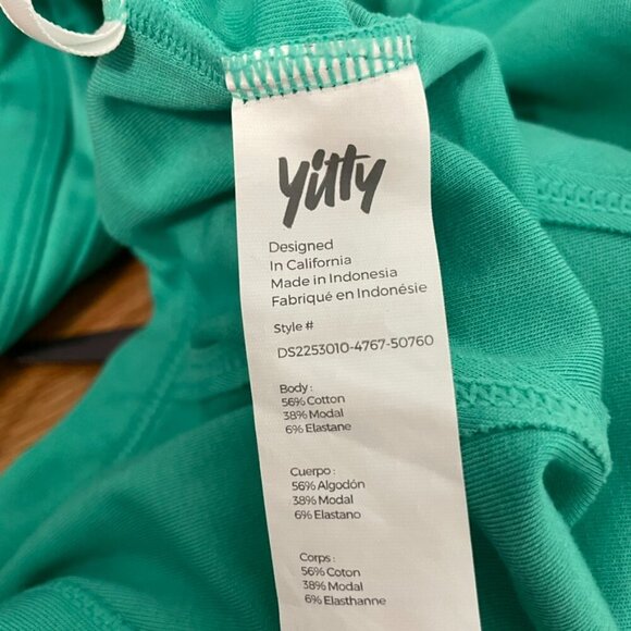 YITTY FABLETICS Body Butter Tank Dress Solid Aqua Seafoam Green Fitted Mini XXL - Picture 12 of 16